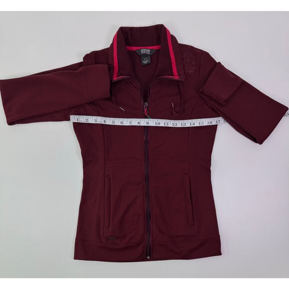 Outdoor Research Burgundy Full Zip Fleece Jacket Size Small Petite - Picture 11 of 12